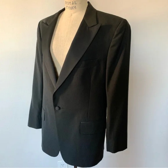 Christian Dior Monsieur Black Evening Jacket Satin Lapels - Picture 2 of 12